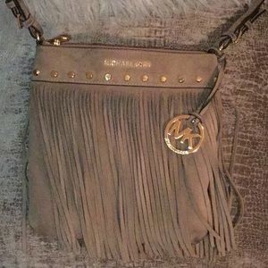 Michael Kors Suede Fringe Crossbody